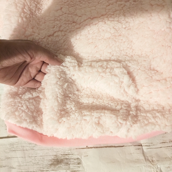 New Jessica Simpson Pink Sherba Fleece Dog Hoodie with Teddy Bear Ears - Picture 8 of 11